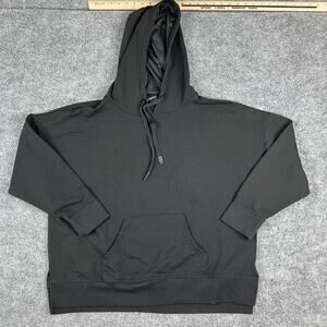 Athletic Works Hoodie Mens Size XXXL Black Pullover Kangaroo Pocket Casual